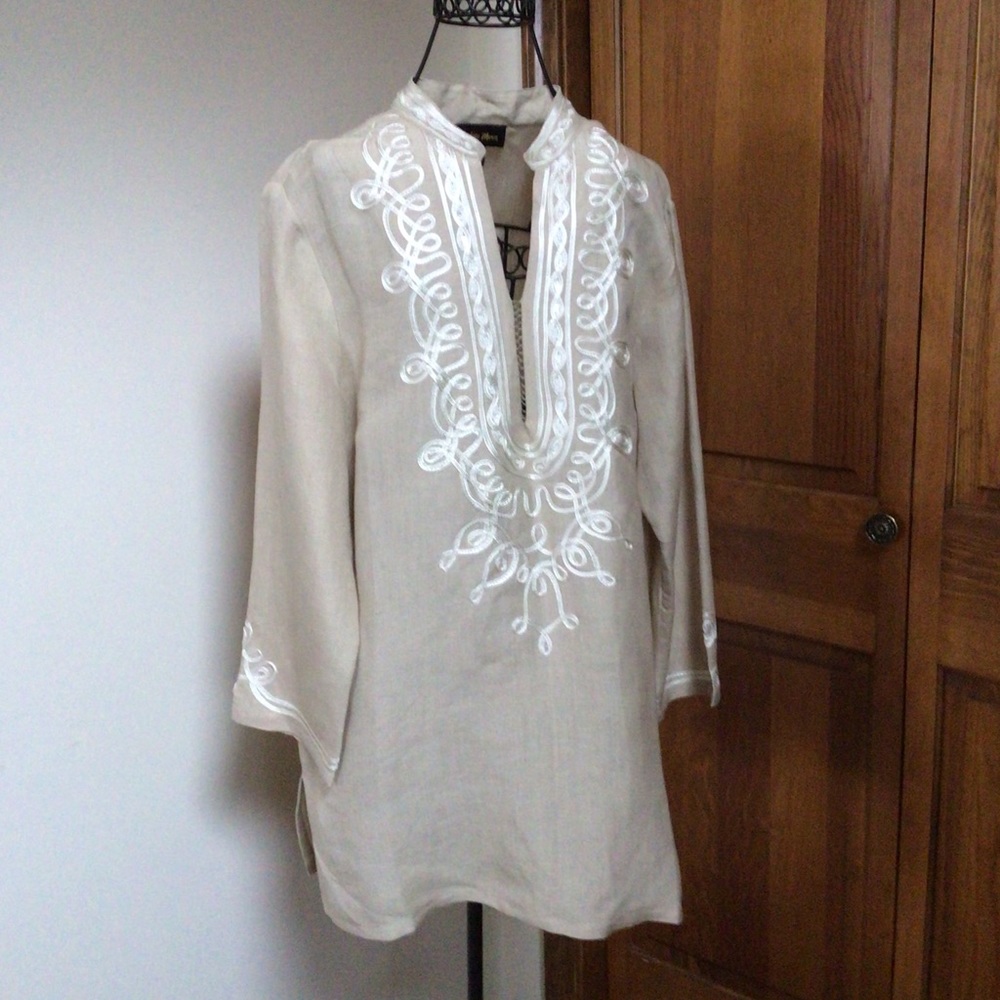 Indigo moon tunic, L, 100% Viscose, New